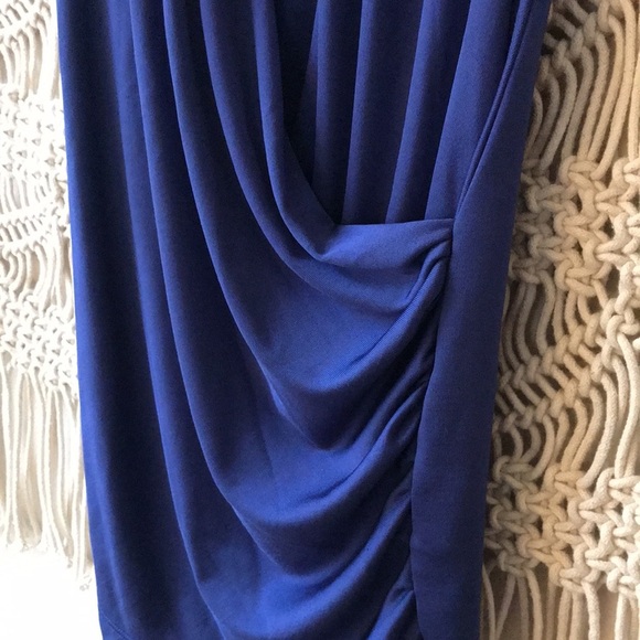 Iodice Royal blue plunge neck top from Brazil sz L - Picture 4 of 6